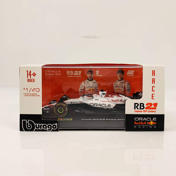 1:43 Red Bull 2025 RB21 Max Verstappen #1 & Yuki Tsunoda #22 - Japanese GP
